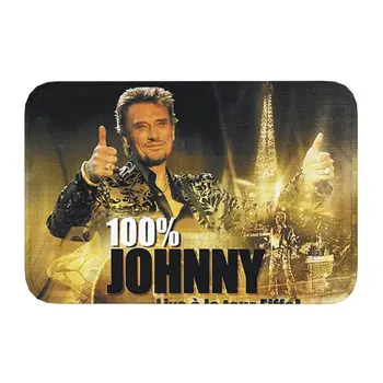 Johnny Hallyday Ușa De Intrare Etaj Mat În Aer Liber Franceză Cântăreț De Rock Baie Bucatarie Preș Dormitor Toaletă Covor Covor
