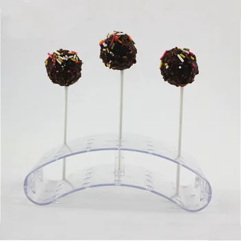 20 de Găuri Lollipop Display Stand Suport Raft de Plastic Candy Cake Pops Lolly Afișare de Bază Raft Formă de Arc de BRICOLAJ Instrumente de Copt