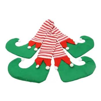 4buc/set Decoratiuni de Craciun Masă, Scaun Picioarele Jos Capacul de Podea Protectori Ornamente de Crăciun Ciorapi Elf Anul Nou Festivalul de Decor
