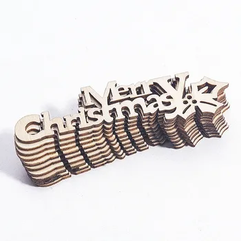 10buc/lot Crăciun Fericit Agățat Ornamente din Lemn Scrisoare Scrapbooking Colecție de Artă de Meșteșug pentru Acasă de Crăciun Decoratiuni din Lemn Felie