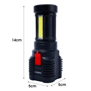 5 LED-uri Ultra Bright Lanterna Portabil USB Reîncărcabilă Lanterna în aer liber Multi-Funcție de Lumină Puternică rezistent la apa Flash de Lumină