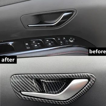 Auto Styling Mânerului Interior al Portierei Castron Capac de Decorare Cadru Garnitura Pentru Hyundai Tucson NX4 2021 2022 Accesorii de Interior