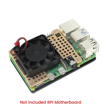 Pentru Raspberry Pi 4B/3B+/3B Radiator din Aluminiu Cu Ventilator de Răcire Suportul Carcasei de Protecție Caz Pentru Raspberry Pi 4B